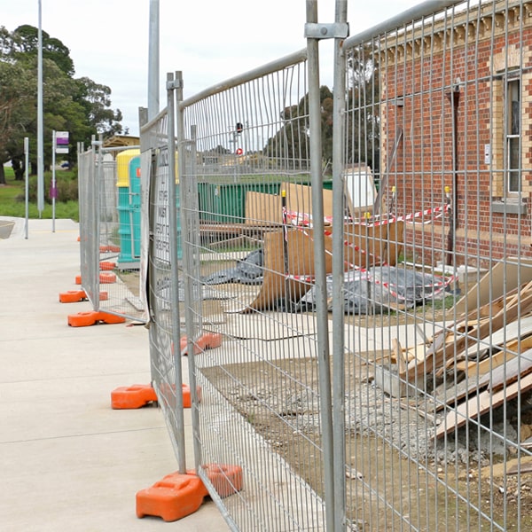 what's the process for arranging the removal of the temporary fence once my job or even is finished